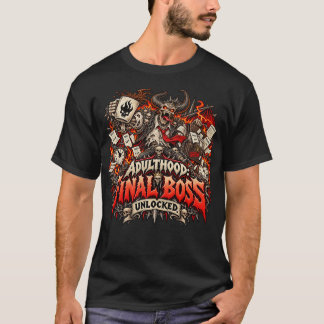 Camiseta Chefe Final da Idade Adulta Desbloqueado Demônio