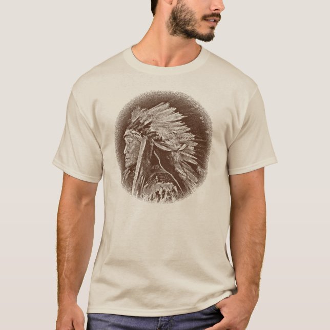 Camiseta Chefe indiano de Lakota (Frente)