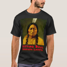 Camiseta Chefe Indígena Americana Nacional do Bull Sentado 