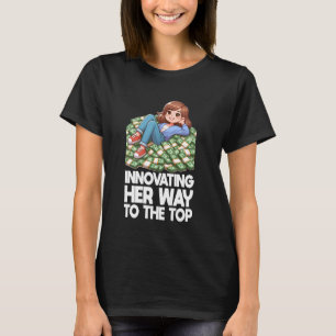 Camiseta Chefe Lady Cote Inovando Seu Caminho Para O Topo