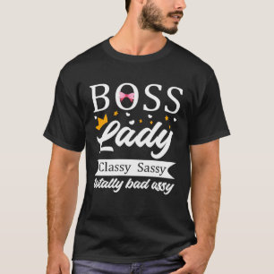Camiseta Chefe Lady Happy National Bosses Day Apreciação F