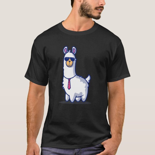 Camiseta Chefe Llama Alpaca Boy Kids (Frente)