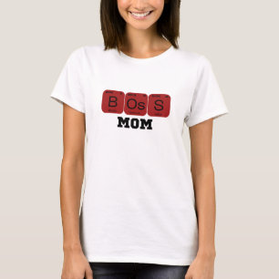 Camiseta Chefe Mãe Elemento Periódico de Mesa