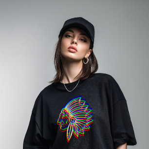 Camiseta Chefe Nativo Americano Trippy