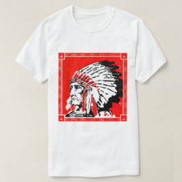 Camiseta Chefe Nativo Americano Vintage