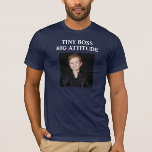 Camiseta Chefe Pequeno, Foto De Criança Personalizada De Gr