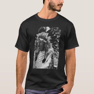 Camiseta Chefe Red Cloud Native American Indian Lakota Siou