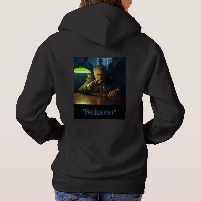 Camiseta Chefe se comporta com as mulheres camisolas pretas (Verso)