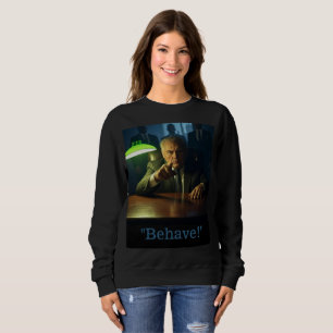 Camiseta Chefe se comporta com mulheres camisola preta