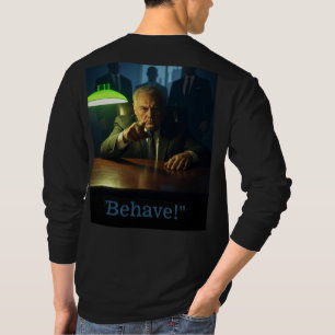 Camiseta Chefe se comporte com homens negros mangas camiset