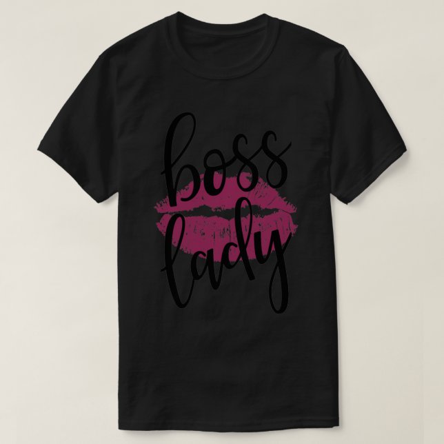 Camiseta Chefe Senhora Trabalhadora Beijando Lábios Pullove (Frente do Design)
