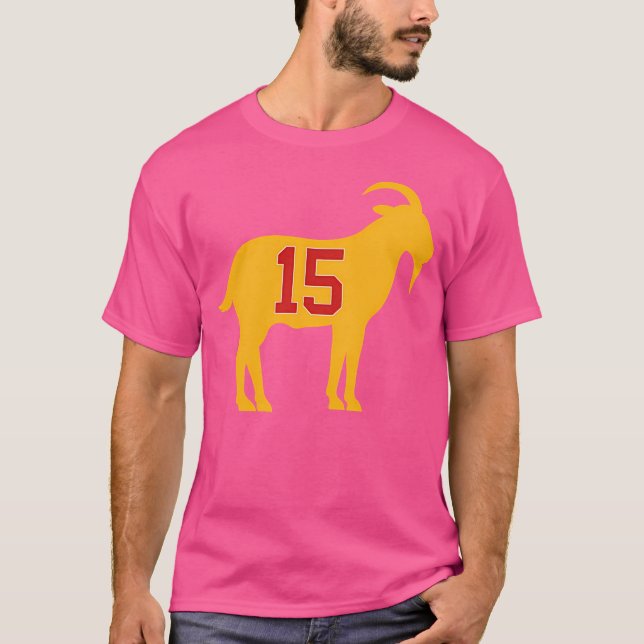 Camiseta Chefes de Kansas City - Patrick Mahome Goat 15 (Frente)