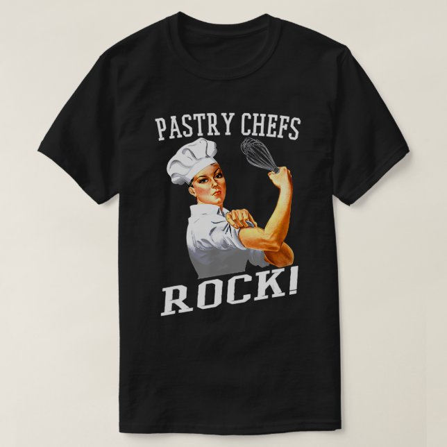 Camiseta Chefs de pastelaria Rosie Funny Chef (Frente do Design)