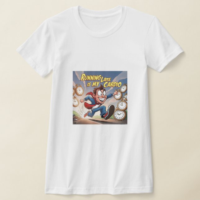 Camiseta Chegando Atrasado É Meu Cardio (Postura )