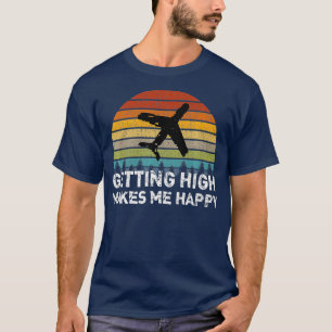 Camiseta Chegar ao Alto Me Faz Feliz Piloto Tripulante