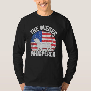 Camiseta Chegou O Cachorro Do Sussurro Wiener Dachshund Em