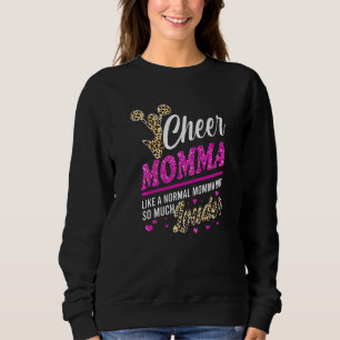 Camiseta Cheie Momma, A Maior Impressão Fã Leopardo E Pom
