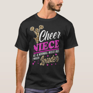 Camiseta Cheie Niece, A Maior Impressão Fã Leopardo E Pom