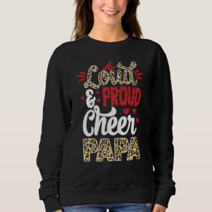Camiseta "Cheie Papa Biger Fan Leopard Print E Pom Pom"