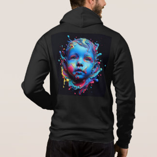 Camiseta Cheio Bella+Canvas-Zip - Abstrato 20 Hoodie