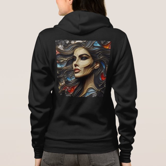Camiseta Cheio Bella+Canvas-Zip Sweatshirts com trabalho de (Verso)