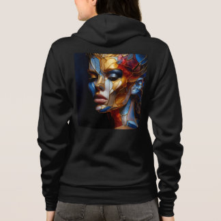 Camiseta Cheio Bella+Canvas-Zip Sweatshirts com trabalho de