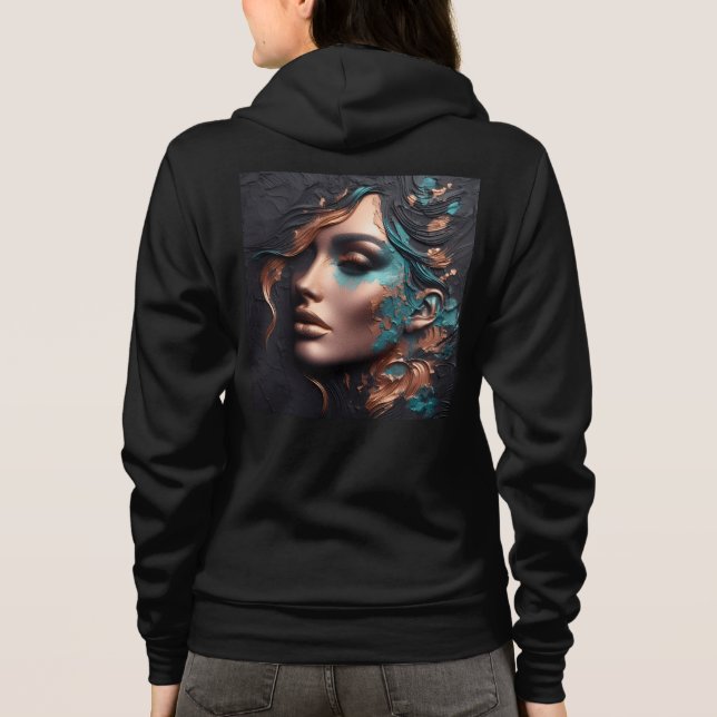 Camiseta Cheio Bella+Canvas-Zip Sweatshirts com trabalho de (Verso)
