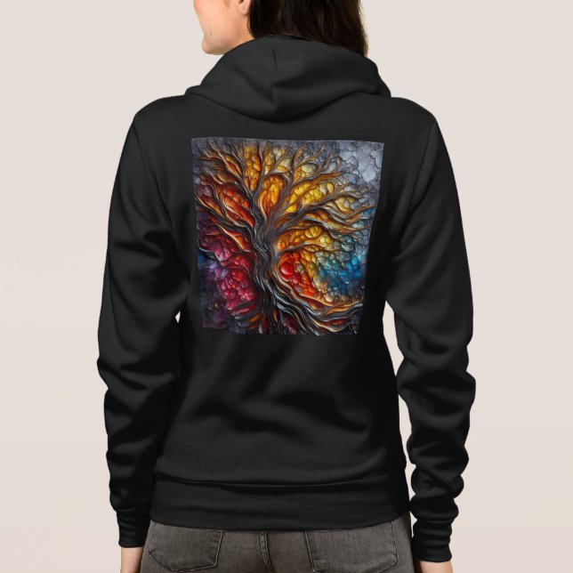 Camiseta Cheio Bella+Canvas-Zip Sweatshirts com trabalho de (Verso)