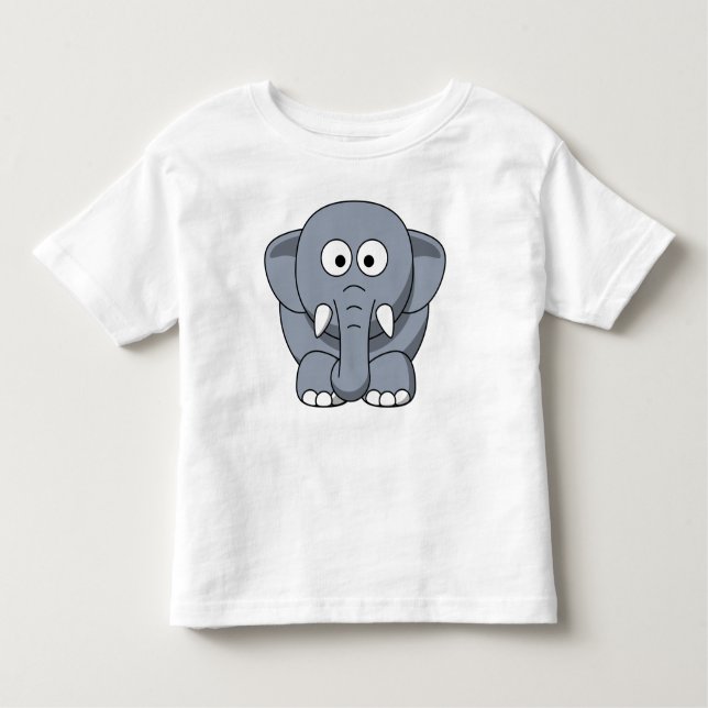 Camiseta Cheio bonito do elefante (Frente)