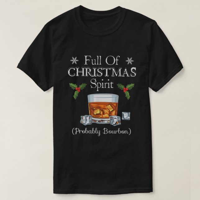 Camiseta CHEIO BOURBON do Natal (Frente do Design)