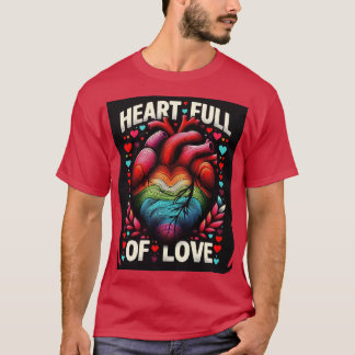 Camiseta Cheio cardíaco do amor