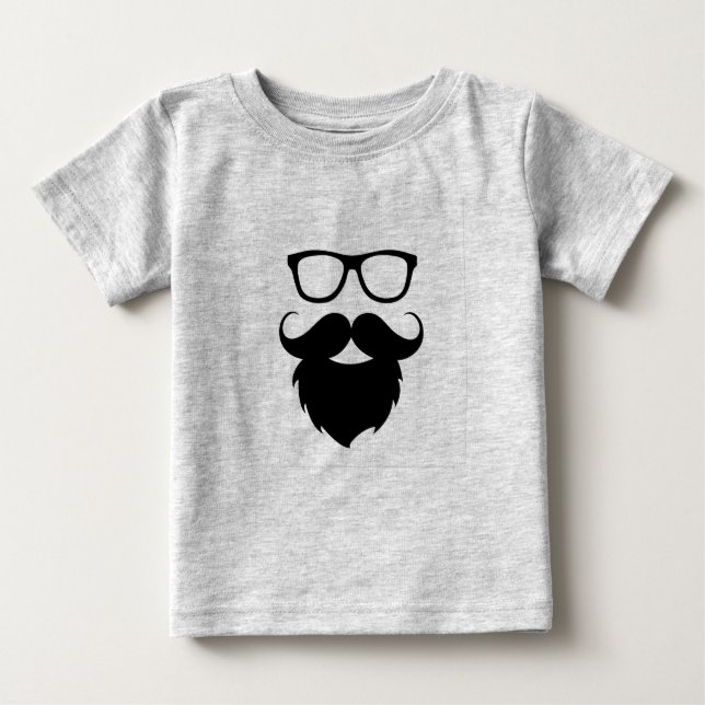 Camiseta Cheio Cultivou Homem-Barba Engraçado (Frente)