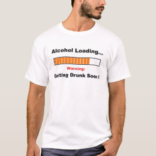 Camiseta Cheio da carga do álcool