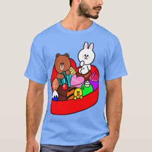 Camiseta Cheio De Amor Por Cony Bear Brown