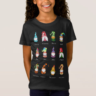 Camiseta Cheio De Ano Gnomos Lover Design Mensal Gnomo Lov