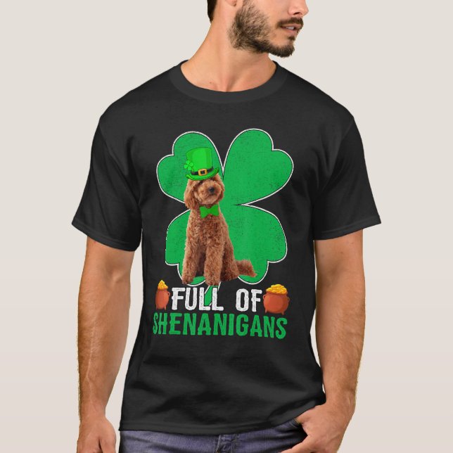 Camiseta Cheio De Cachorro De Brinquedo Shenanigans Patrick (Frente)