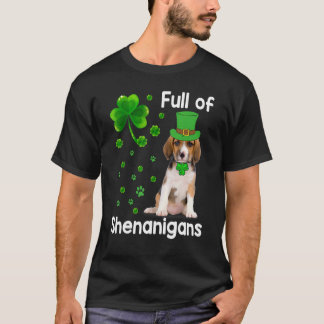 Camiseta Cheio De Cachorro De Shenanigans Leprechaun Rua Pa