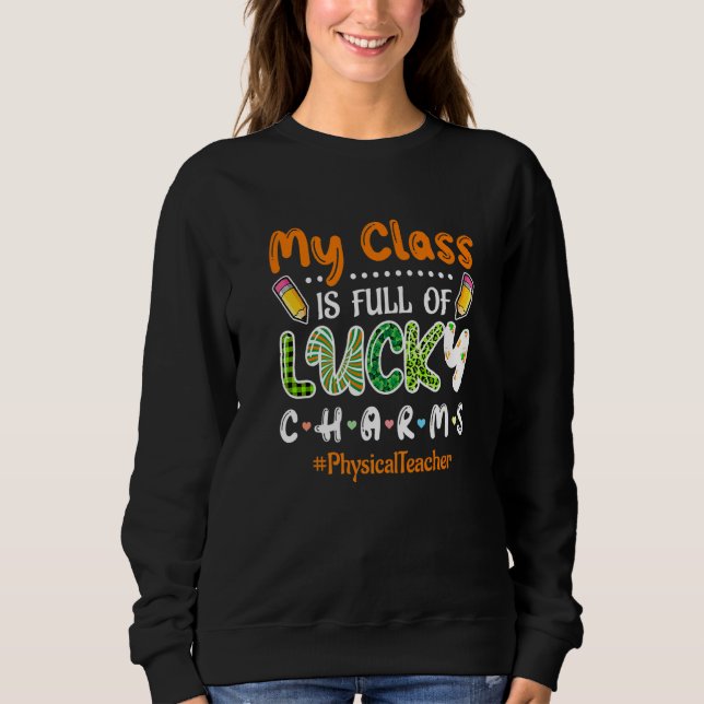 Camiseta Cheio De Classe De Charms Sortudos St Patricks Phy (Frente)