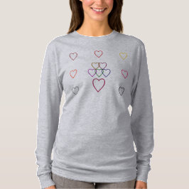 CAMISETA CHEIO DE CORAÇÕES