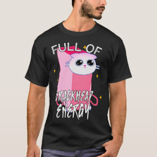 Camiseta Cheio de energia de cabeça-de-crack meme Bobo Engr