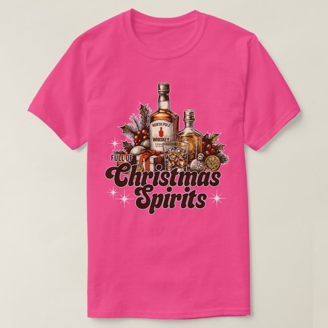 Camiseta Cheio de Espíritos de Natal (Frente do Design)