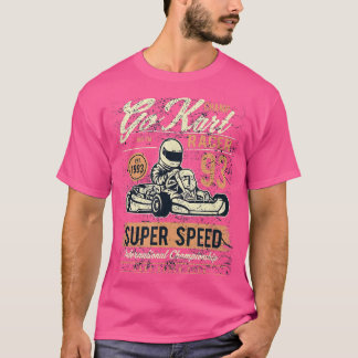 Camiseta Cheio De Velocidade Do Motocicleta Vintage