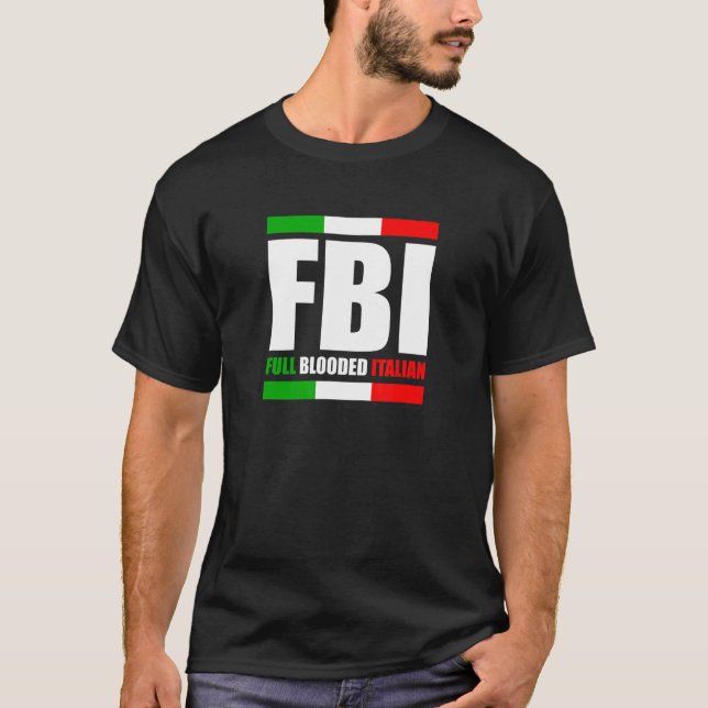 Camiseta Cheio do Fbi inundou o Orgulho do Patrimônio Itali (Frente)