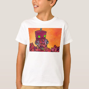 Camiseta Cheio do robô dos corações