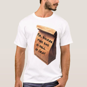 Camiseta Cheio do saco do marrom do excremento