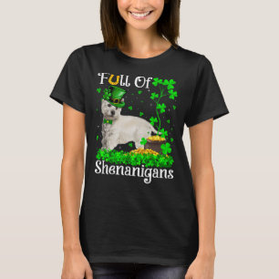 Camiseta Cheio Engraçado de Shenanigans Westie Rua de Cacho
