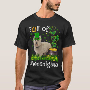 Camiseta Cheio Engraçado de Shenanigans Westie Rua de Cacho