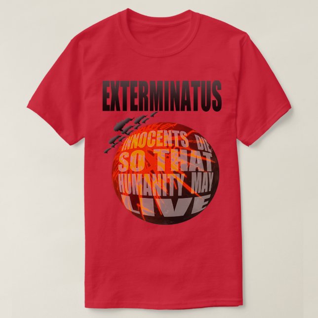 Camiseta Cheio Exterminatus (Frente do Design)