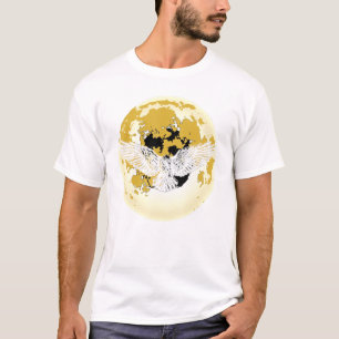 Camiseta Cheio Gótico Pássico Pássaro Noturno Negra Negra N