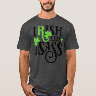 Camiseta Cheio irlandês de Dia de São Patrício de sass